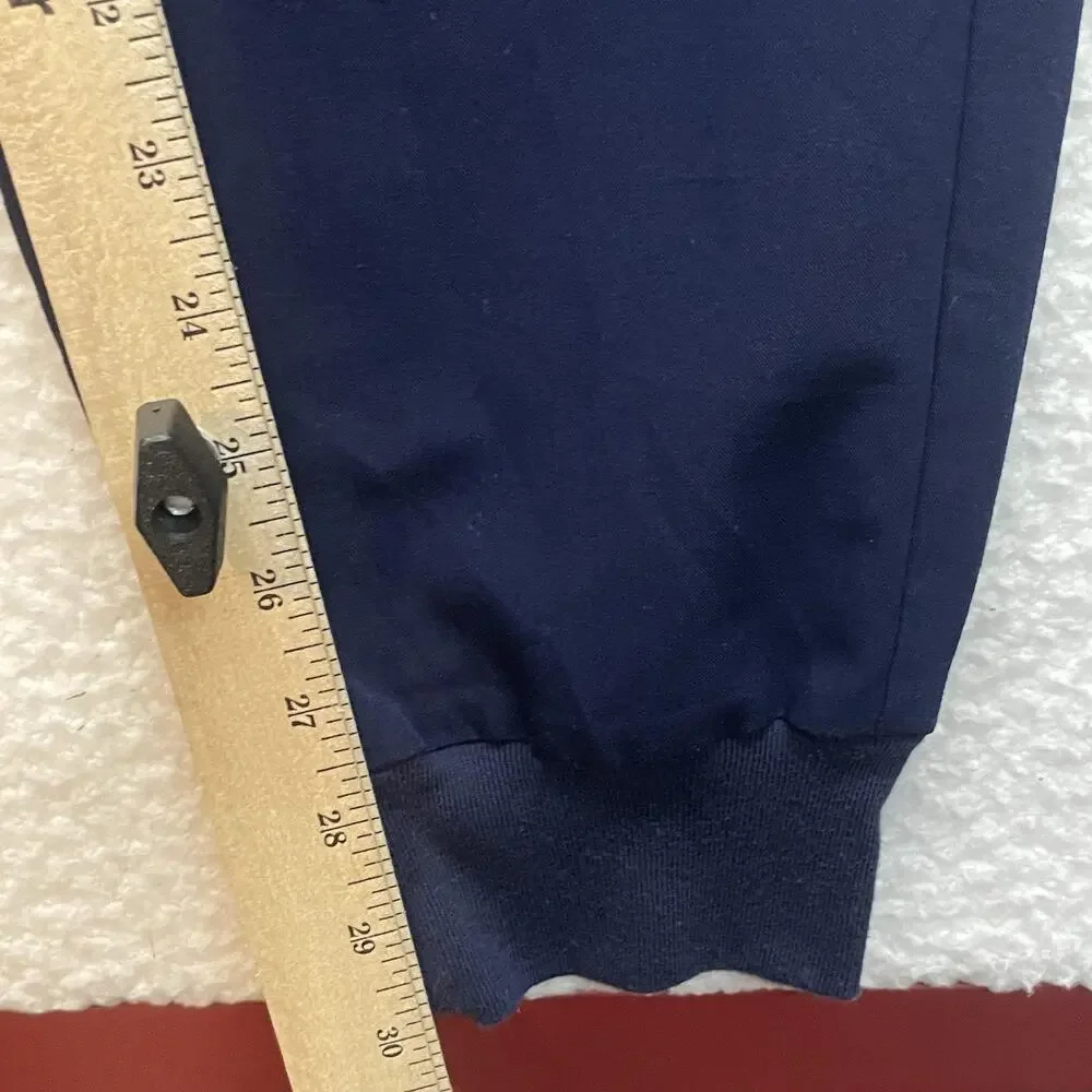 FIGS Scrub Jogger Pants Mens Medium Tall Navy Technical Collection Zip Cargo